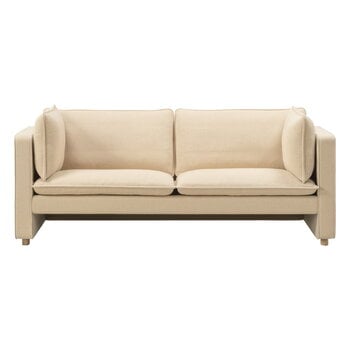 Divani, Divano Jota, 2 posti, rovere oliato chiaro - Vidar 323, Beige