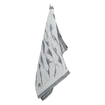 Lapuan Kankurit Aallokko towel, linen - black