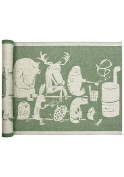 Lapuan Kankurit Eläinten Sauna sauna cover, 46 x 60 cm, linen - green