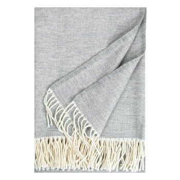 Blankets, Elli blanket, 130 x 180 cm, white - light grey, Gray