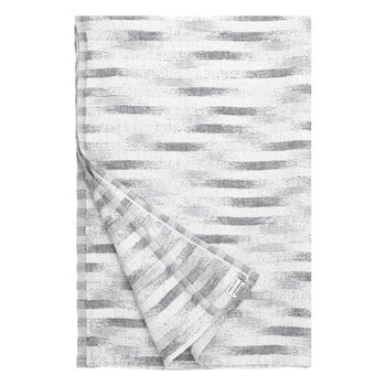 Serviettes de bain, Serviette de bain Hohto, blanc - gris, Blanc