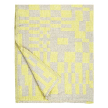 Lapuan Kankurit Koodi bath towel, yellow - linen