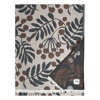 Blankets, Pihapuu blanket, 135 x 180 cm, beige - brown - black, Gray