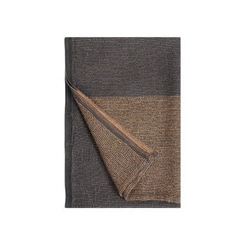 Bath towels, Terva bath towel, black - multi - brown, Black