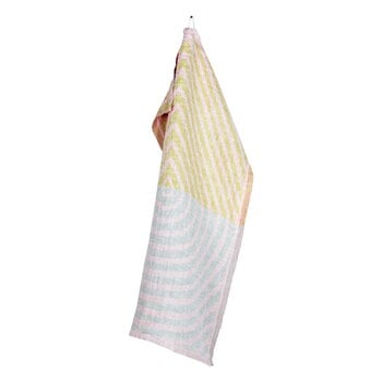 Lapuan Kankurit Metsälampi hand towel, rose - grey - lime, product image