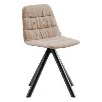 Viccarbe Maarten chair, Ecoalf Edition, swivel, black - white sand, product image