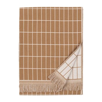Marimekko Pieni Tiiliskivi bath towel, brown - off white
