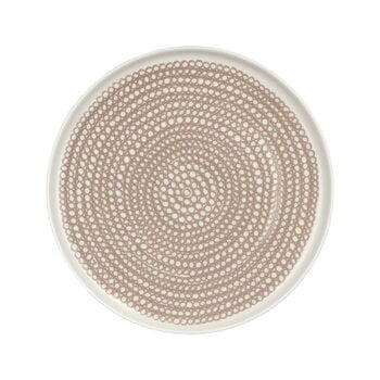 Marimekko Oiva - Siirtolapuutarha plate, 20 cm, white - clay