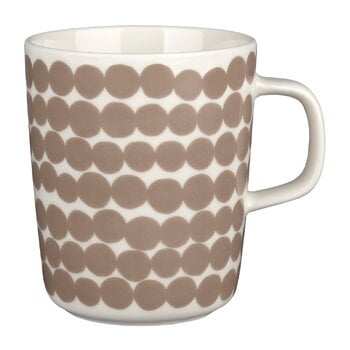 Marimekko Oiva - Siirtolapuutarha mug, 2,5 dl, white - clay