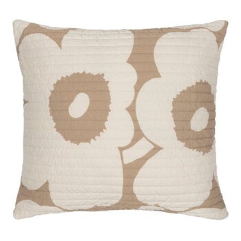 Marimekko Cuscino Unikko, 60 x 60 cm, beige - bianco naturale