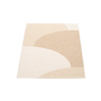 Tappeti in plastica, Tappeto Hill, 70 x 90 cm, vaniglia - beige - crema, Bianco