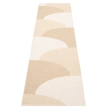 Tappeti in plastica, Tappeto Hill, 70 x 270 cm, vaniglia - beige - crema, Bianco
