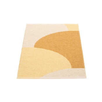 Tappeti in plastica, Tappeto Hill, 70 x 90 cm, ocra - giallo pallido - crema, Beige