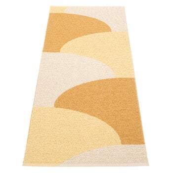 Tappeti in plastica, Tappeto Hill, 70 x 180 cm, ocra - giallo pallido - crema, Beige