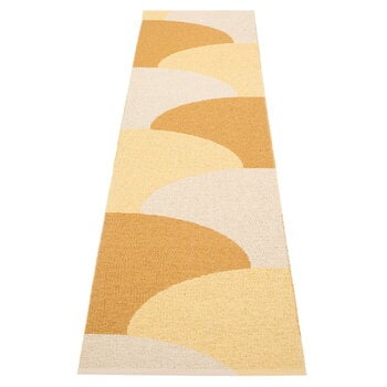 Tappeti in plastica, Tappeto Hill, 70 x 270 cm, ocra - giallo pallido - crema, Beige