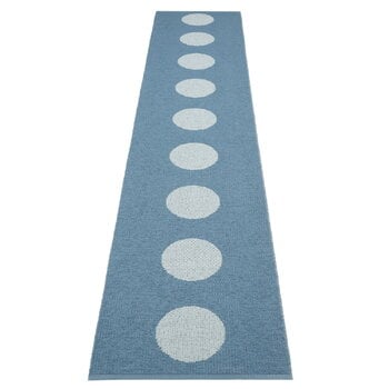 Pappelina Tappeto Vera Pop, 70 x 360 cm, blu fiume - nebbia blu, immagine prodotto