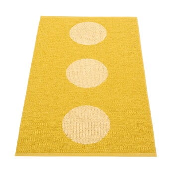 Tappeti in plastica, Tappeto Vera Pop, 70 x 120 cm, senape - giallo pallido, Giallo