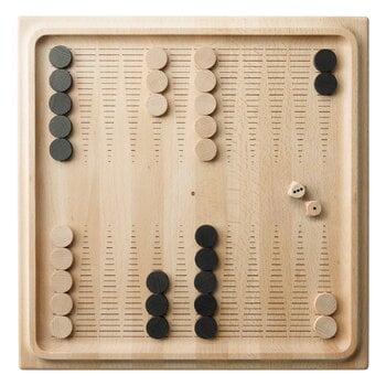 Spel, Prikka backgammon, Naturfärgad