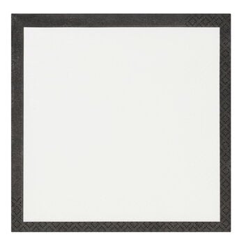 Iittala Play paper napkin, 33 cm, ecru - black, product image