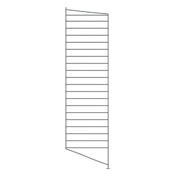 Shelving units, String floor panel, 115 x 30 cm, 2-pack, dark grey, Gray