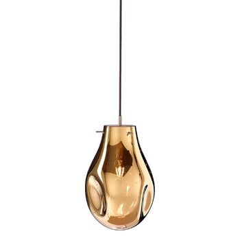 Pendant lamps, Soap pendant, large, gold, Brown