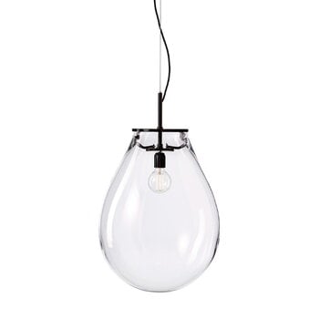 Pendant lamps, Tim pendant, medium, clear - black, Black