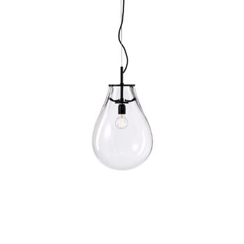 Pendant lamps, Tim pendant, small, clear - black, Black