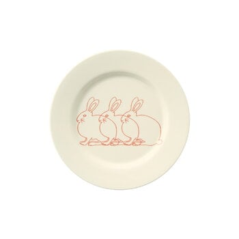 Plates, Plate, 18 cm, Coniglio, White