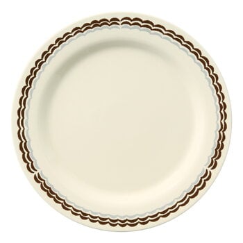 Plates, Plate, 24 cm, Mare - brown, White