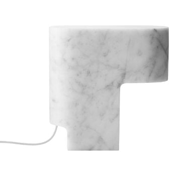 Table lamps, w223 Pawson table lamp, marble, White