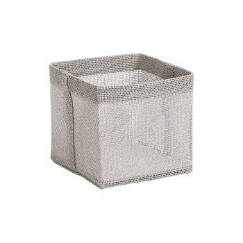 Woodnotes Box Zone container, 15 x 15 cm, stone