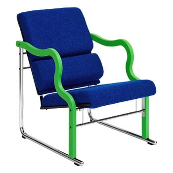 Armchairs & lounge chairs, Experiment lounge chair 501, green - ultramarine, Green