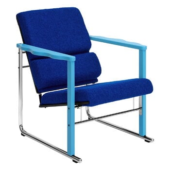 Armchairs & lounge chairs, Experiment lounge chair 502, blue - ultramarine, Blue