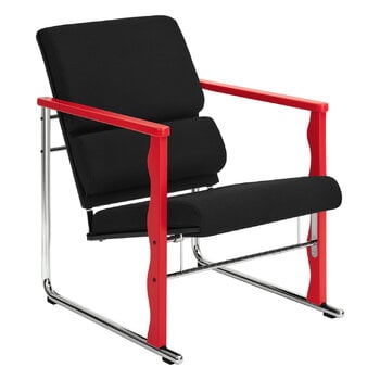 Armchairs & lounge chairs, Experiment lounge chair 503, red - black, Black