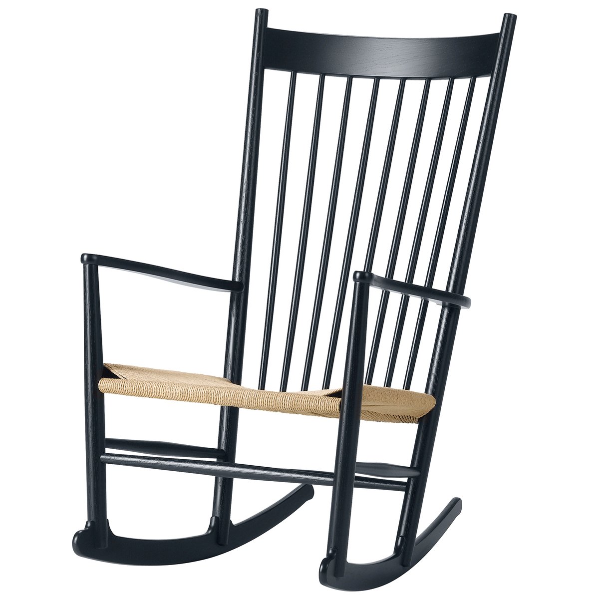 Fredericia J16 Rocking Chair Black Finnish Design Shop