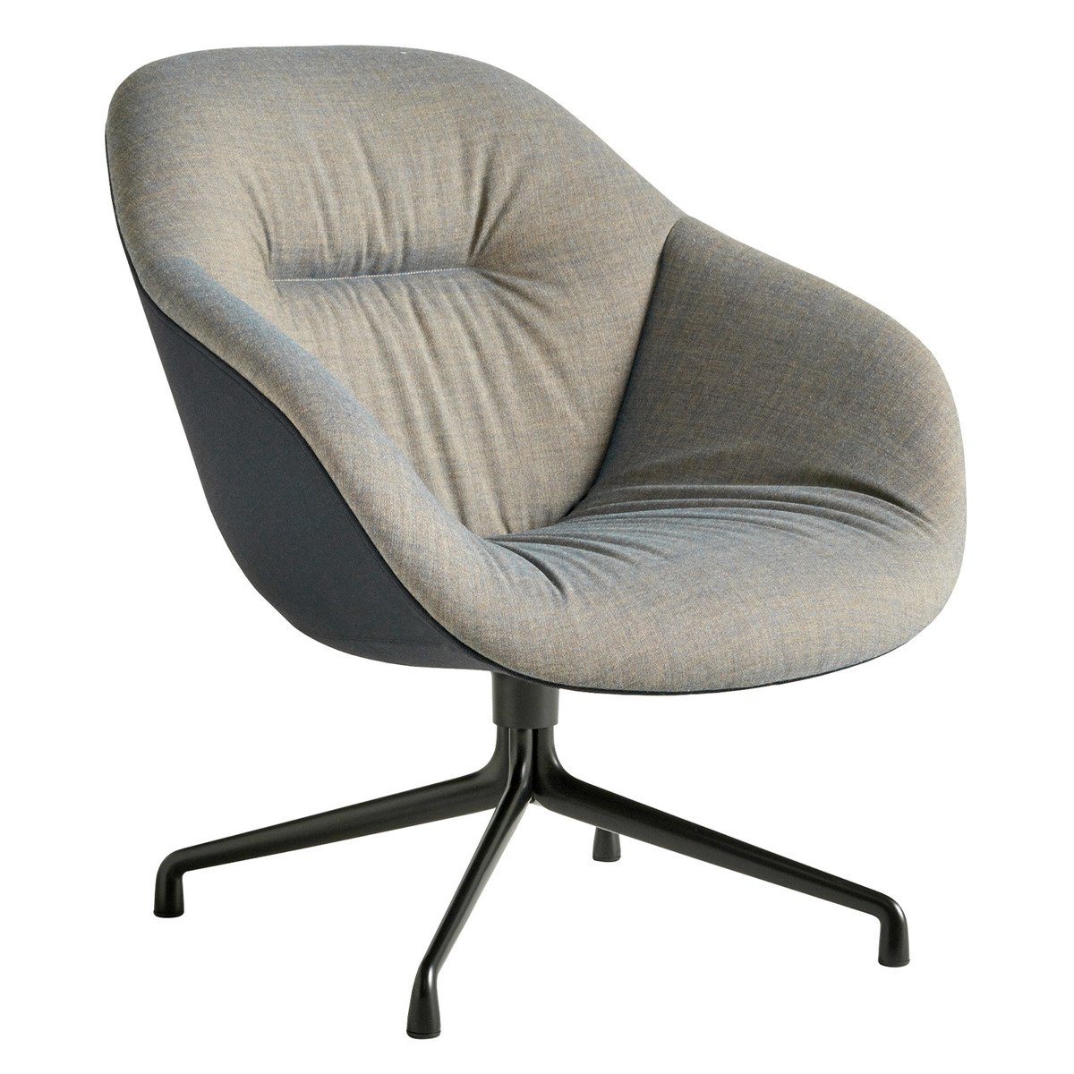 HAY About A Lounge Chair AAL81 Soft Duo, musta-Remix852-Steelcut Tri