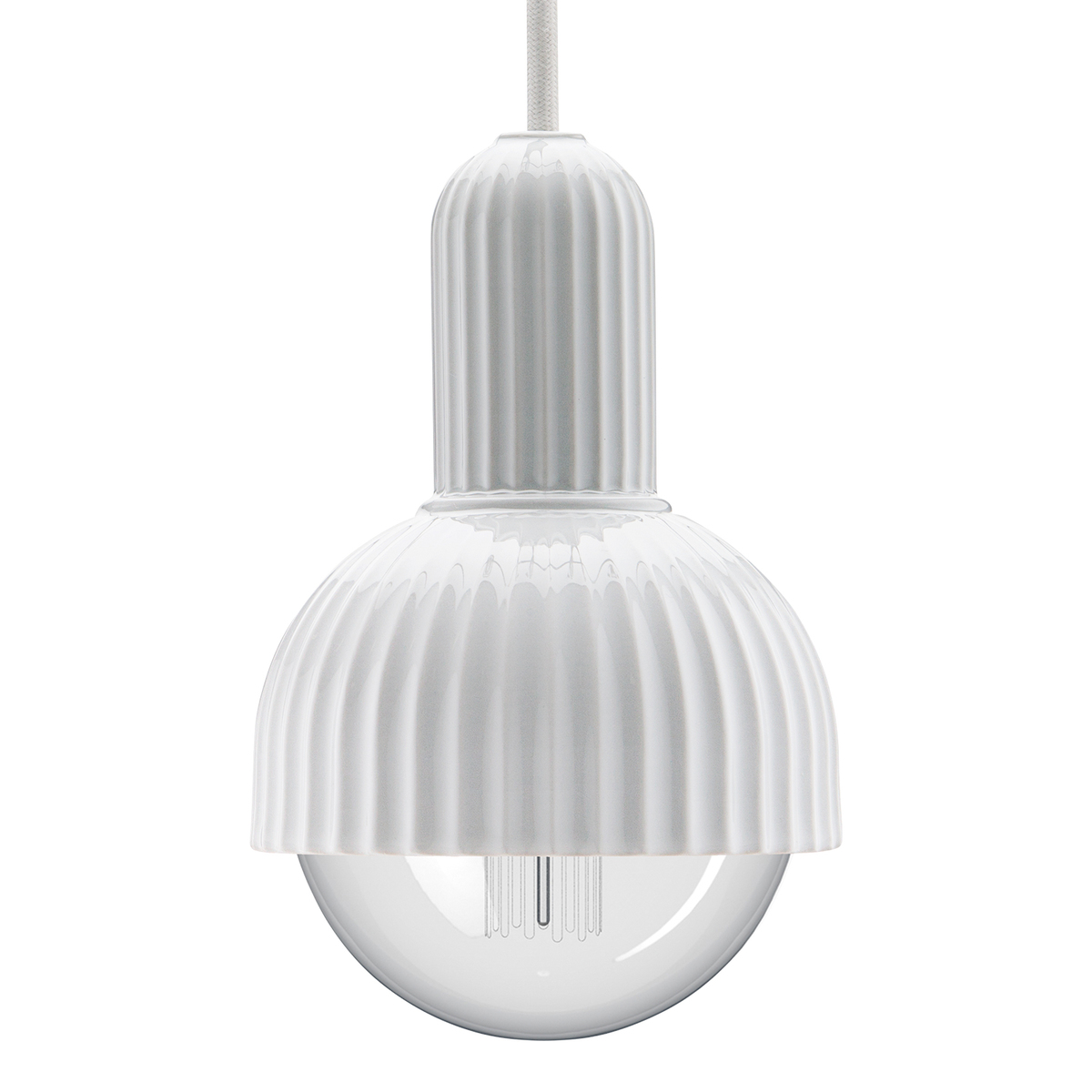 white ceiling pendant fitting