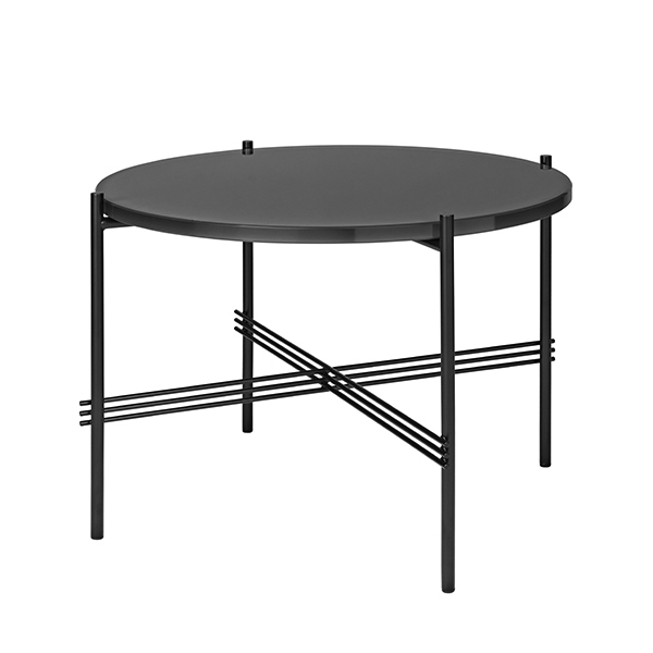GUBI TS sohvapöytä, 55 cm, musta - musta lasi | Käytetty design | Franckly