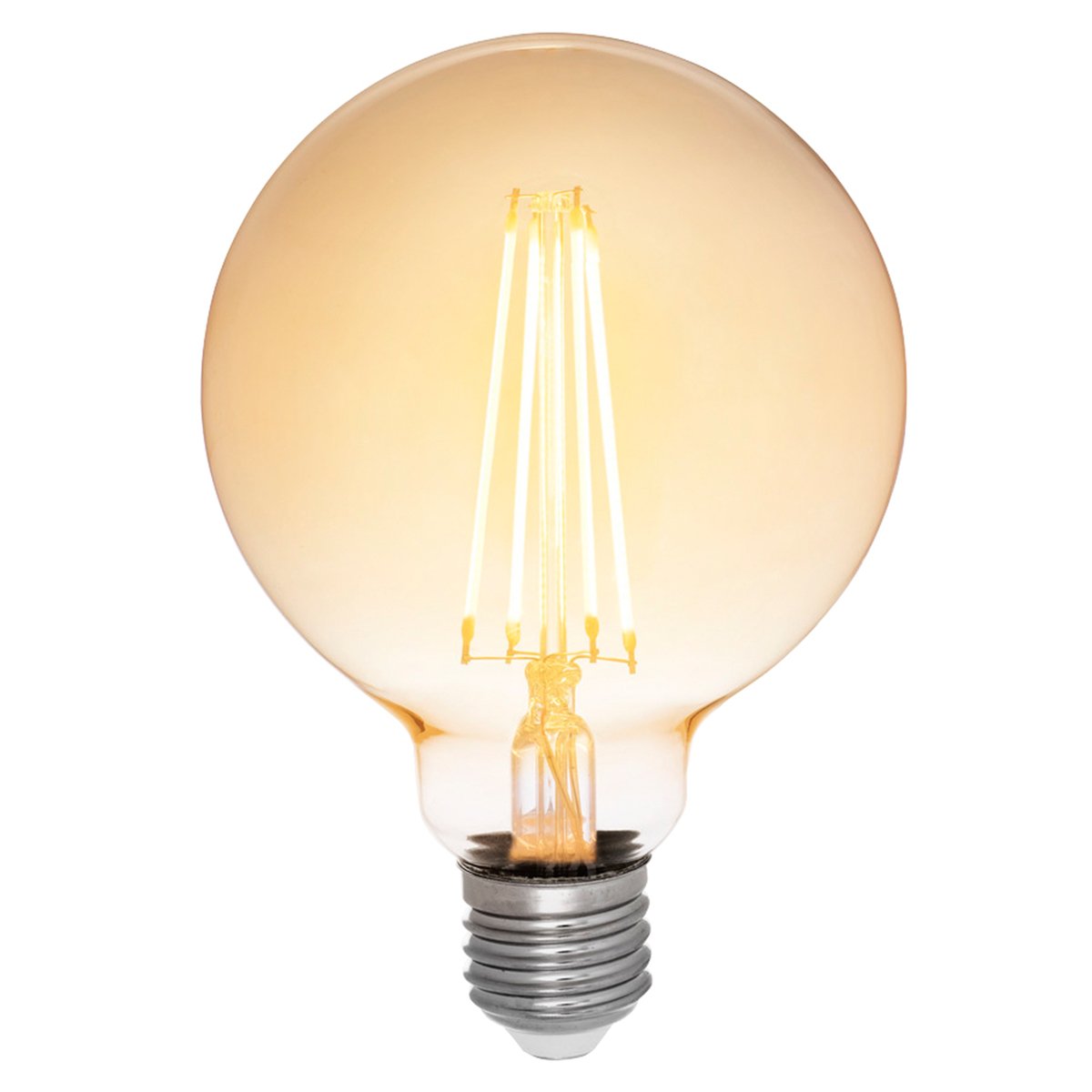 Airam LED Decor Amber Globe G95 lamppu 5W E27 380lm, himmennettävä