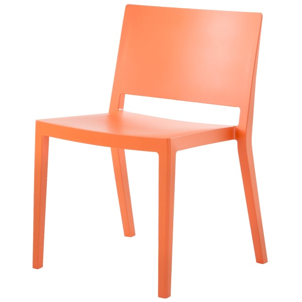 Kartell Lizz Mat chair, orange Preused design Franckly
