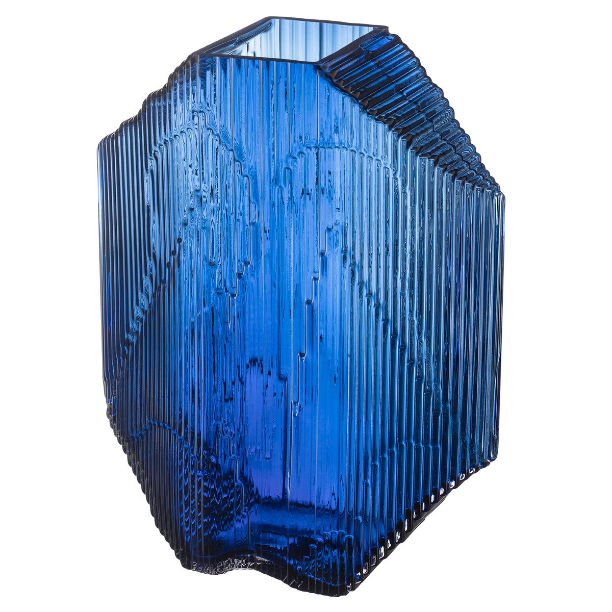 Kartta glass sculpture 240 x 320 mm, ultramarine | Finnish Design Shop