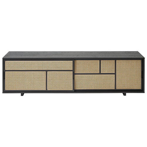 Design House Stockholm Air sideboard, low, black - cane | Finnish ... Design House Stockholm Air sideboard, low, black - cane | Finnish ...