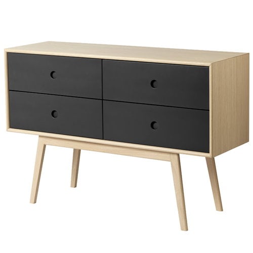 FDB Møbler Credenza F22 Butler, bassa, rovere nero Finnish Design Shop