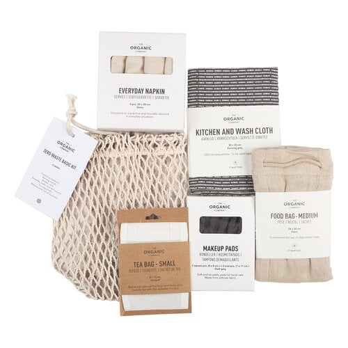 The Organic Company Zero Waste Basic set, classic color mix | Finnish ...