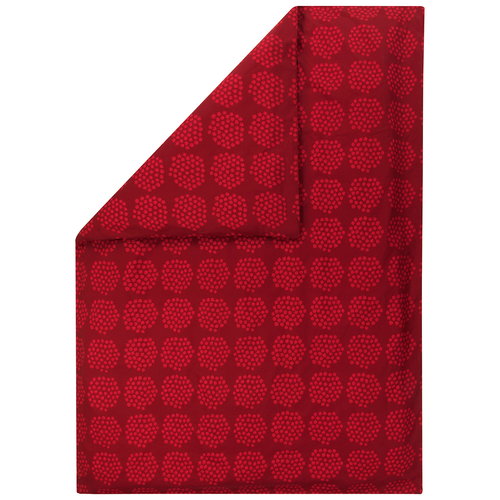 Marimekko Puketti Duvet Cover 150 X 210 Cm Red Dark Red Pre Used Design Franckly