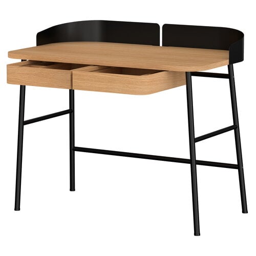 Hartô Victor työpöytä, tammi - tummanharmaa | Käytetty design | Franckly