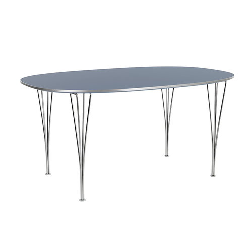 Fritz Hansen B612 Super-Elliptical pöytä, 100 x 150 cm, harmaa | Käytetty  design | Franckly