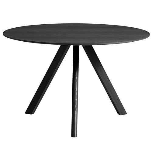 HAY CPH20 round table 120 cm, black stained oak | Pre-used design