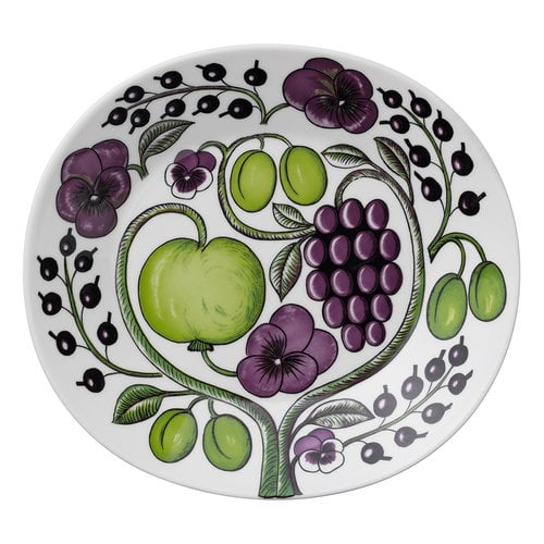 Arabia Paratiisi plate, oval 25 cm, purple | Finnish Design Shop