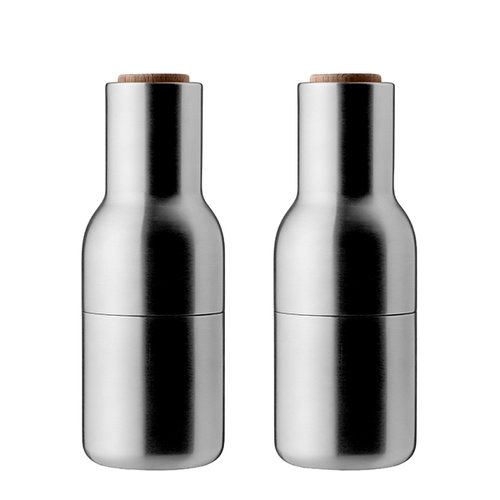 Menu Bottle grinder, 2pack, brushed steel walnut Finnish Design Shop
